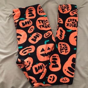 OS Pumpkin Leggings
